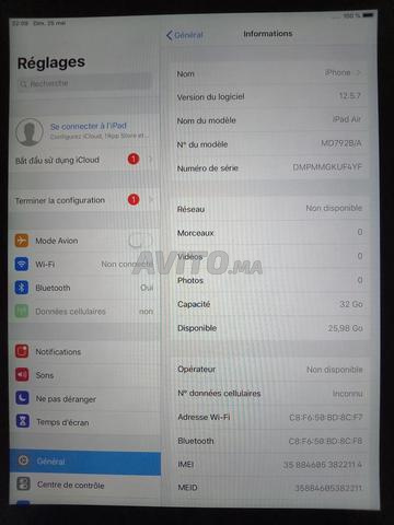 Apple iPad Air 1 32Go WiFi bon état - 2