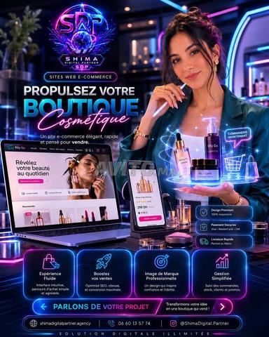 Site e-commerce pour produits cosmétiques