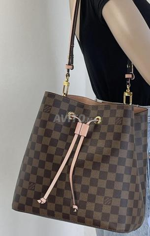 Vend sac néonéo Louis Vuitton damier rose - 2