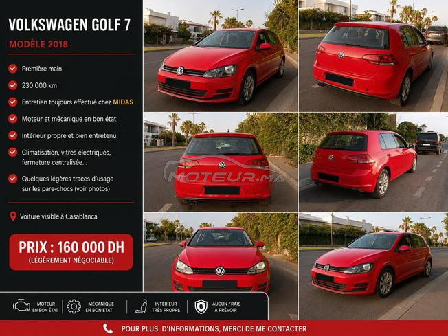 Volkswagen Golf 7 – Modèle 2018
