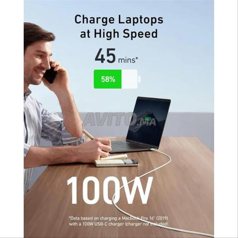Câble Anker USB-C 100W 1,8m Blanc - 2