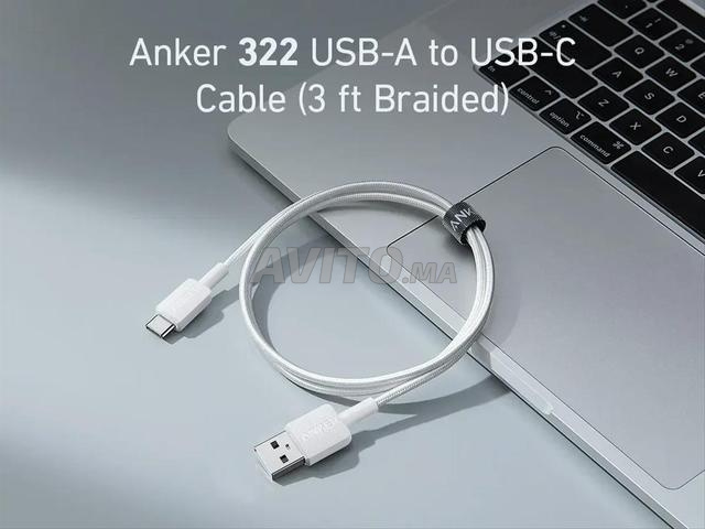 Câble Anker 322 USB-C 60W 0,9m Blanc - 2