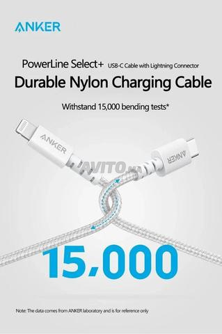 Câble Anker USB-C Lightning 1,8m Blanc - 2