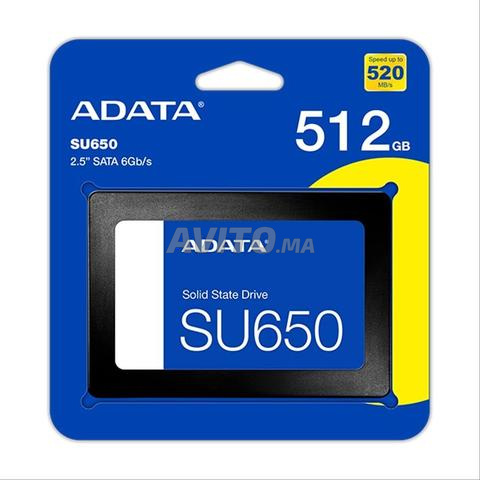 Disque Dur SSD ADATA – 512 Go 2.5″ SATA