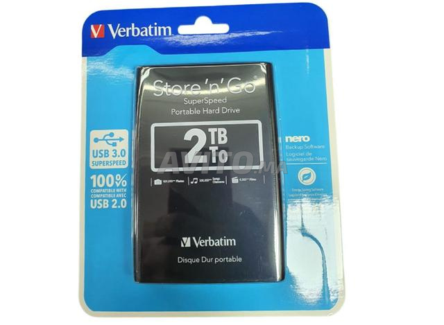 DISQUE DUR VERBATIM 2TB HDD USB 2.0