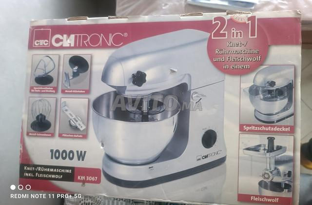 Pétrin et Hachoir Clatronic 2 en 1 - 1000W - 2