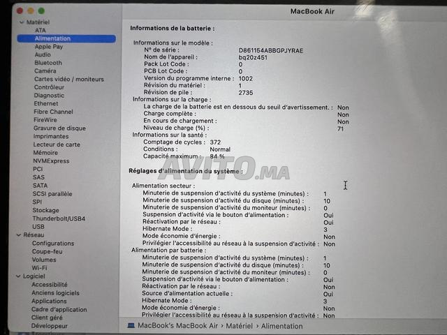 MacBook Air M1 13” – 16 Go RAM / 1 To SSD