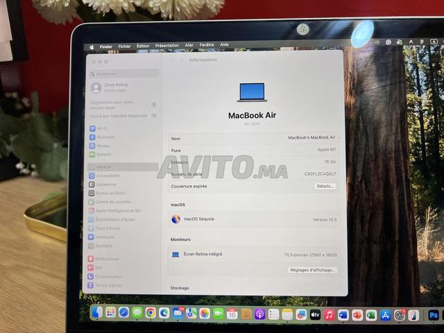 MacBook Air M1 13” – 16 Go RAM / 1 To SSD