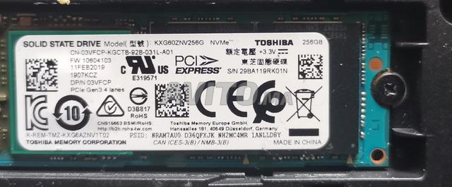 SSD NVMe Toshiba KXG60ZNV256G 256 Go M2 Gen3