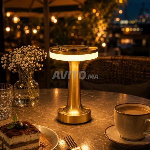 Lampe LED rechargeable tactile – 3 lumières - 2