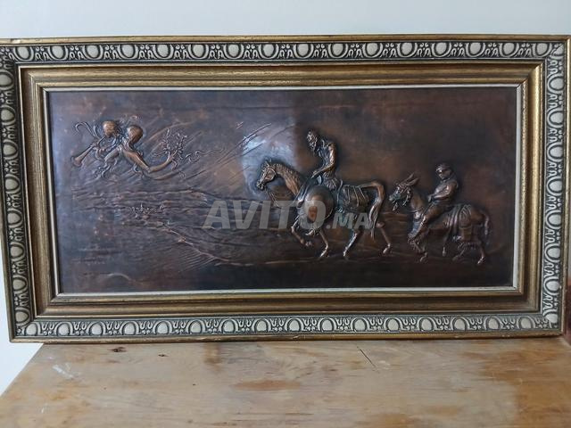 Plaque de cuivre en relief Don Quichotte - 2