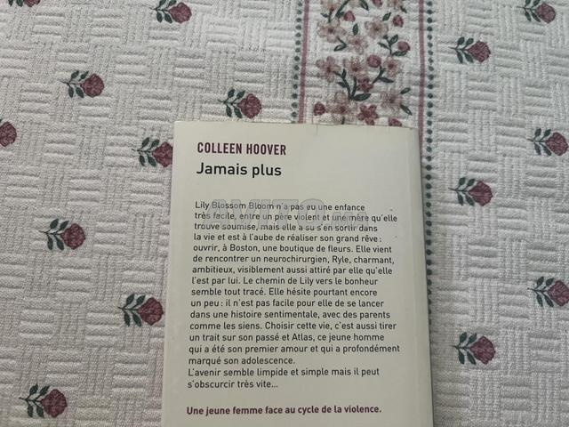 Livre Jamais plus (Colleen Hoover) - État neuf - 2