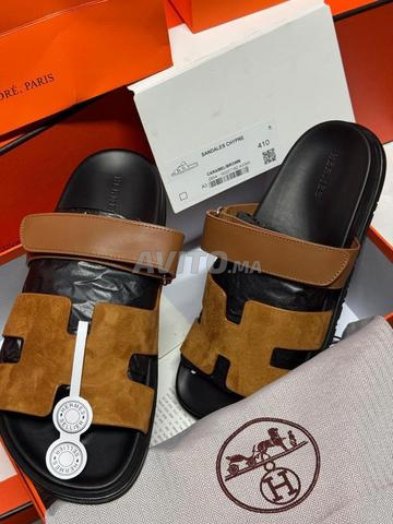 Sandale Hermès en Cuir et en daim HR0299 - 2