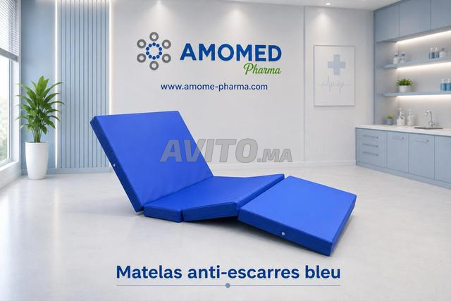 Matelas anti-escarres bleu