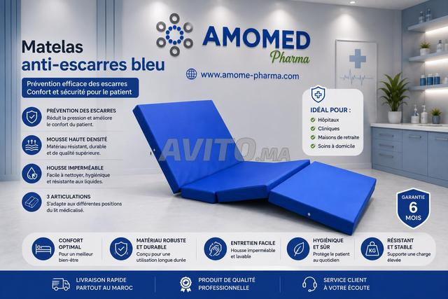Matelas anti-escarres bleu - 2