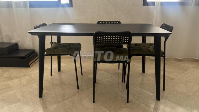 طاولة IKEA ليساو مع كراسي - 2