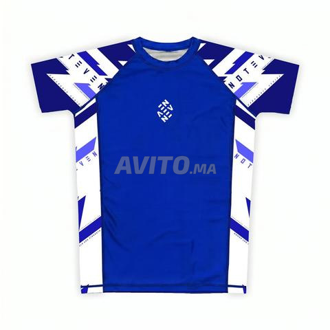 Rashguard JJB grappling BJJ JIU JITSU BLEU NOTEVEN - 2
