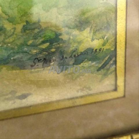 لوحة نادرة ألوان مائية أصلية فيليكس فيونوا 1891 - 2