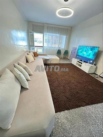 Appartement climatisé de 3 chambres à louer à la journée à Rabat Agdal