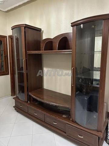 Meuble TV avec 2 vitrines et tiroirs - 2