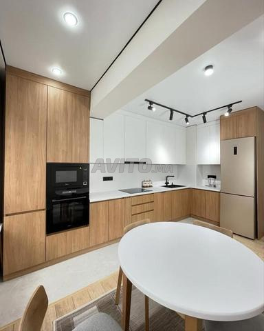 Cuisine Latte bois Moderne - 2