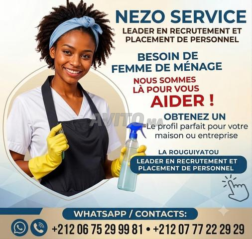 femme de ménage  nounou  cuisinière  repassage