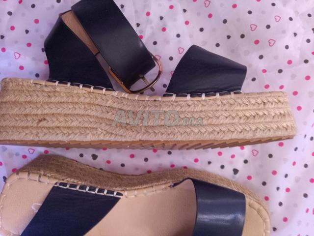 Sandale élégante noire pour femme, taille 38 - 2