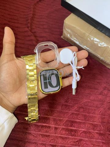 ساعة ذكية Smartwatch Ultra ذهبية أنيقة بحالة ممتازة - 2