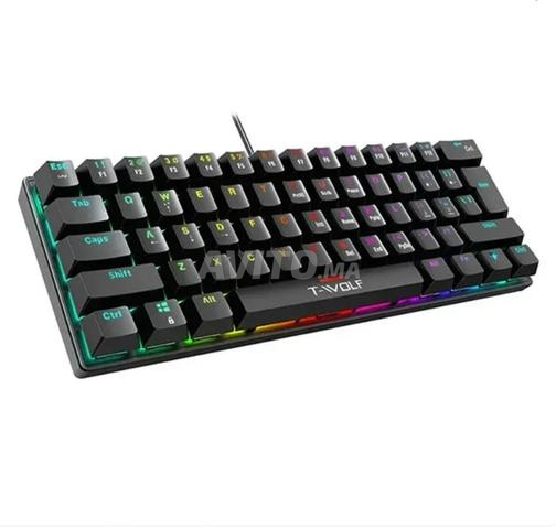 Clavier Gaming Mécanique T-WOLF T61 Switchs Bleus - 2