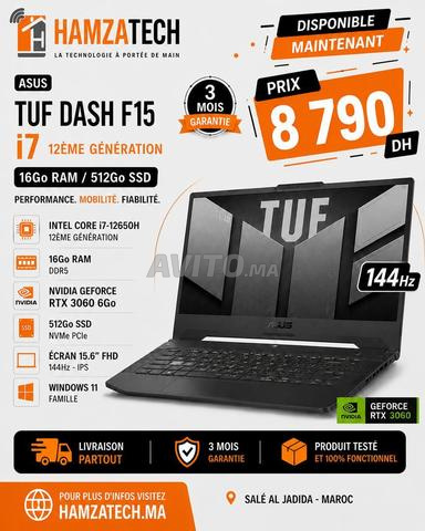 ASUS TUF Dash F15 i7 12650H RTX3060 6 جيجابايت ذاكرة الفيديو 16 جيجابايت 512 جيجابايت
