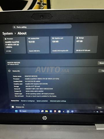 HP برو بوك i7 الجيل 8 رام 16 - 2