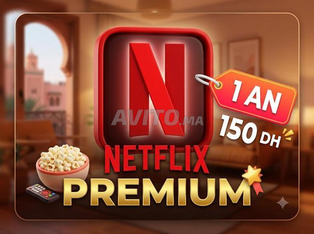 Netflix Premium 1 An 150 DH Seulement Garantie 100%