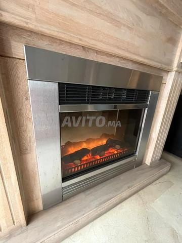 Meuble avec cheminée électrique effet flamme - 2