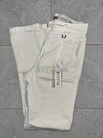 Pantalon blanc PLEASE (Made in Italy) – NEUF
