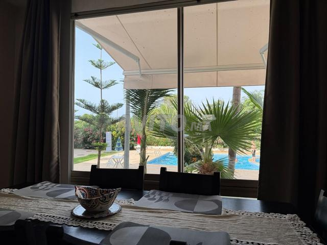 appt à Harhoura avec jardin, piscine et plage