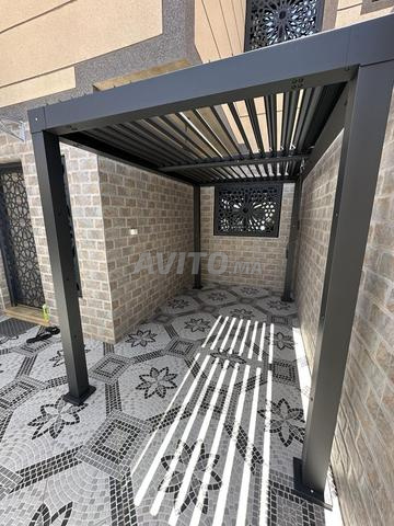 برجولة ألومنيوم رمادية