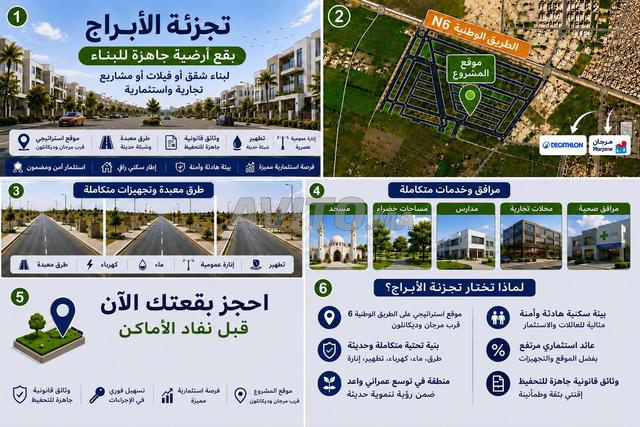 تجزئة الأبراج بقع سكنية وتجارية بمكناس - 2