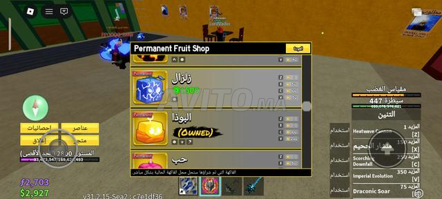 حساب Blox Fruits للبيع فيه أفضل 3 فواكه - 2