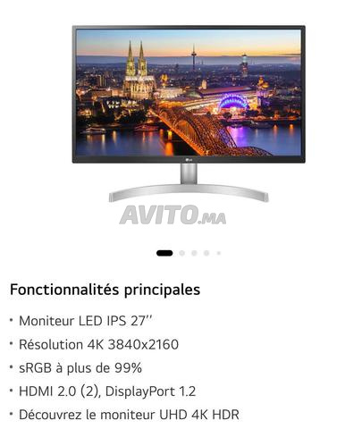 شاشة 27 بوصة فائقة الوضوح 4K مع HDR - 2