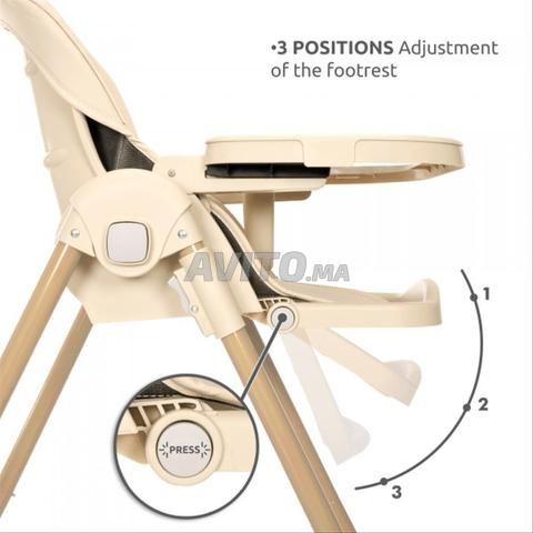 Chaise Haute Bébé Évolutive Hauteur réglable neuf