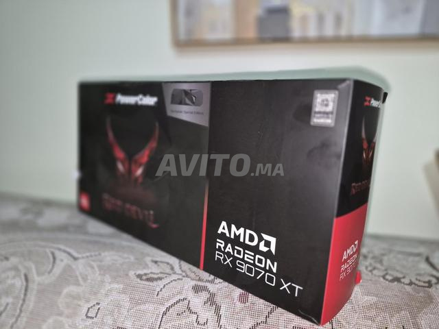باور كولور ريد ديفل AMD Radeon RX 9070 XT 16 جيجا