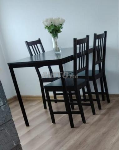 Lot Table avec 4 chaises 110/68 cm - 2