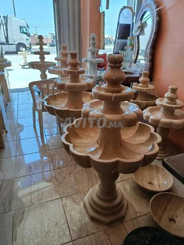 Fontaine avec petite pompe en marbre smaala 70/120cm - 2