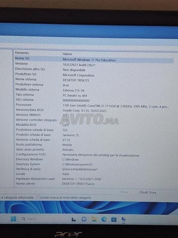 Acer i3 11ème gen SSD 240 8 Go 3.0 GHz Win11 Pro - 2
