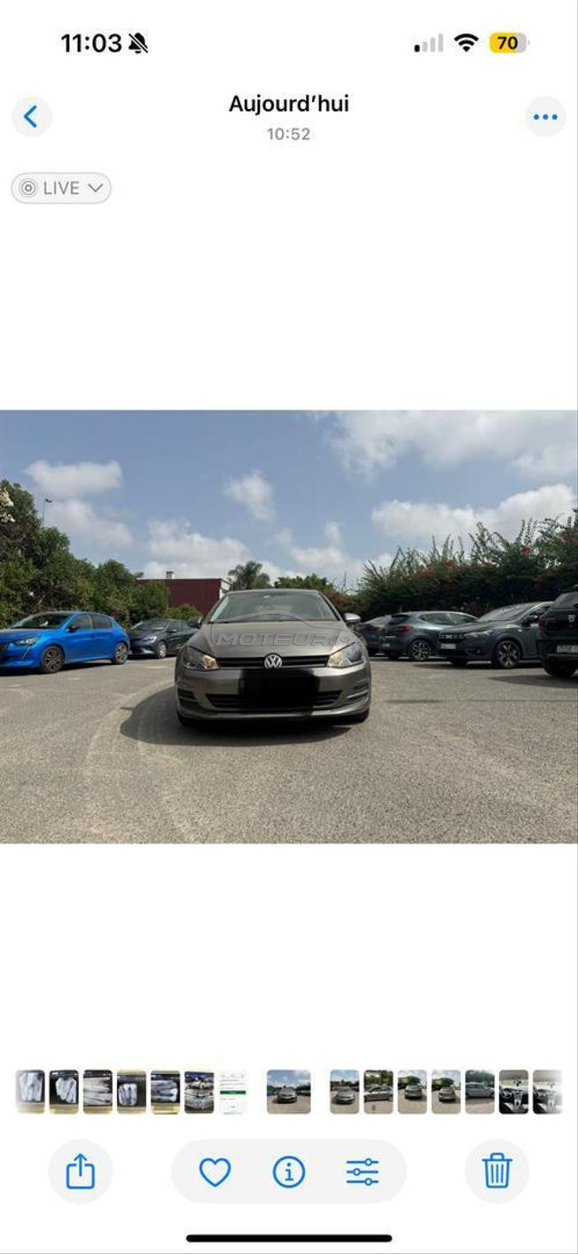 golf 7 à vendre moteur 2.0 TDI avec 70000km 