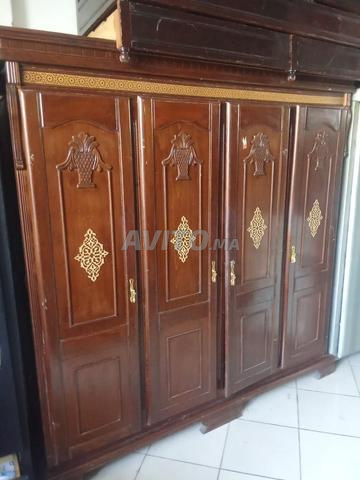Armoire 4 portes bois laitre - 2