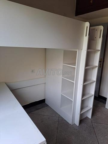 Lit mezzanine avec bureau - 2