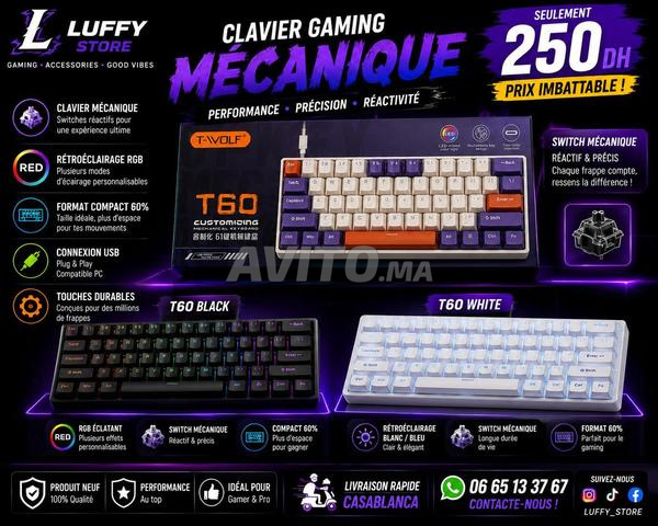 Clavier mécanique T-WOLF T60