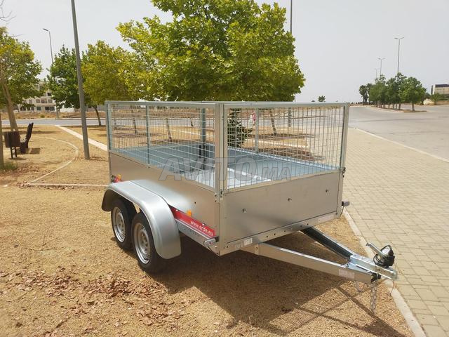 مقطورة مزدوجة المحور جديدة 750 كجم