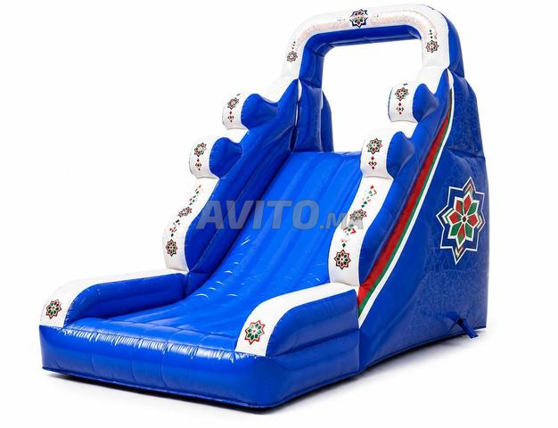Grand Toboggan Gonflable Piscine Neuf - 2